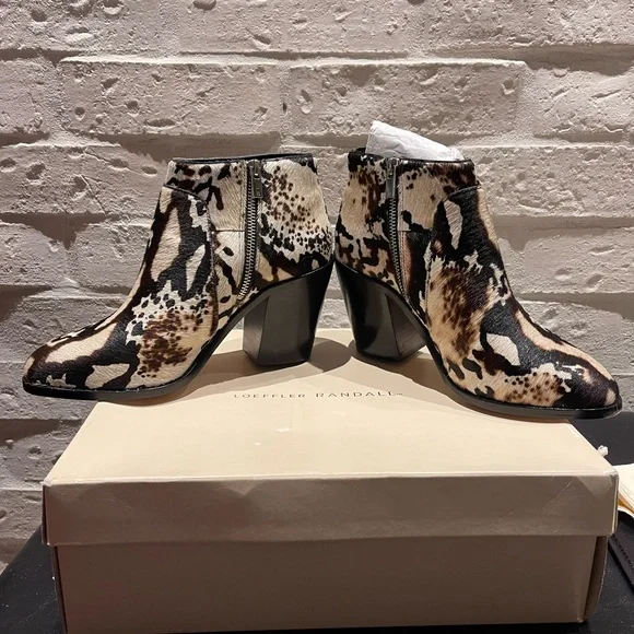NEW Loeffler Randall Calf Hair Ankle Boots 8 - Picture 11 of 16